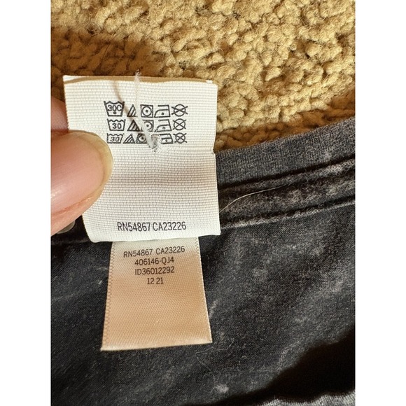 Victoria Secret Rouched Dress Women's Medium Acid Wash Black - Picture 4 of 6